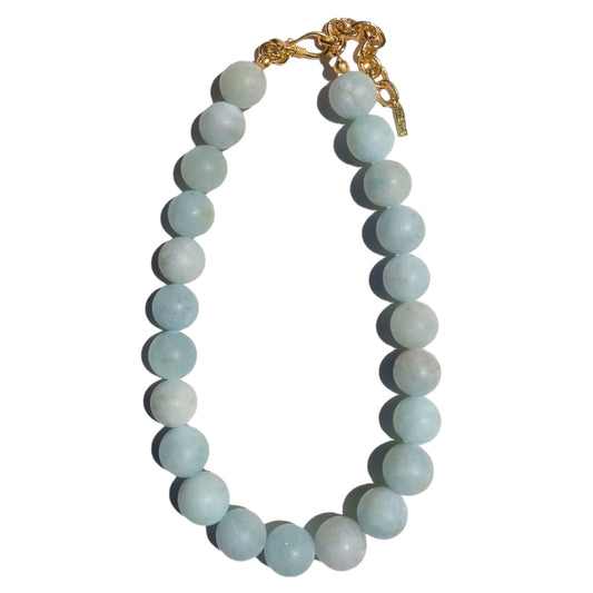 MATTE AQUAMARINE CHOKER